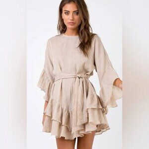 Princess Polly Beige Mini Dress